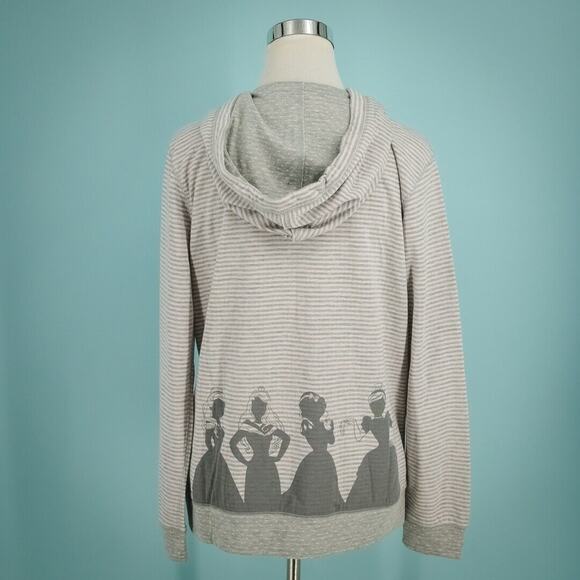 Disney Parks Size Large L Princess-ing Belle Aurora Cinderella Hoodie Sweatshirt - Picture 2 of 5